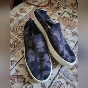 Rothy's Gray Camouflage Women Slip-On Shoes